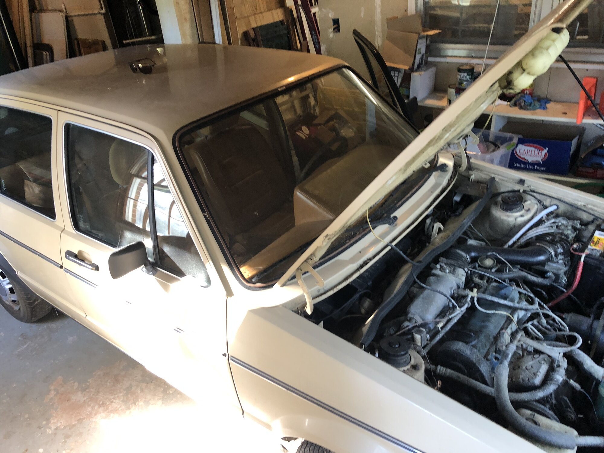 VW Rabbit TDI Swap — before